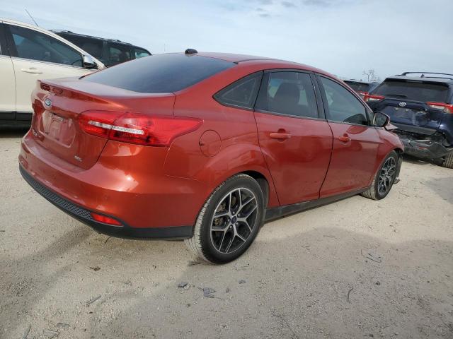 1FADP3H22JL260636 - 2018 FORD FOCUS SEL RED photo 3