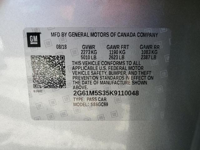 2G61M5S35K9110048 - 2019 CADILLAC XTS LUXURY SILVER photo 12