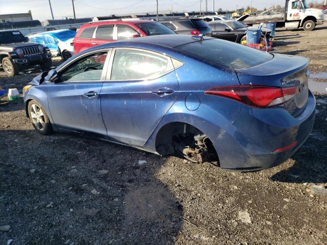 5NPDH4AE1GH738043 - 2016 HYUNDAI ELANTRA SE BLUE photo 2