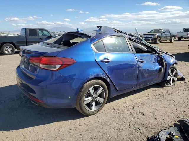 3KPFL4A75JE239797 - 2018 KIA FORTE LX BLUE photo 3