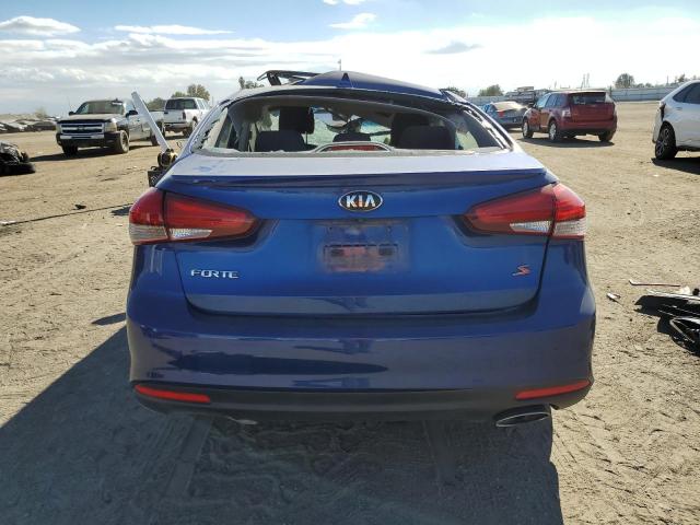 3KPFL4A75JE239797 - 2018 KIA FORTE LX BLUE photo 6