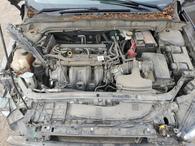 1FA6P0H72E5397721 - 2014 FORD FUSION SE GRAY photo 11