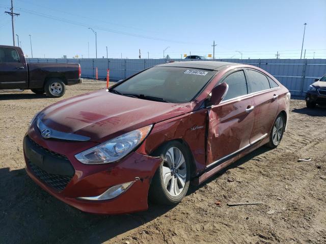 KMHEC4A47EA109512 - 2014 HYUNDAI SONATA HYBRID RED photo 1