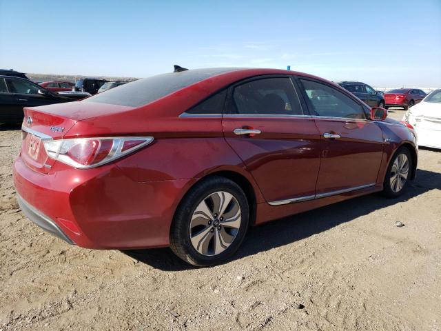 KMHEC4A47EA109512 - 2014 HYUNDAI SONATA HYBRID RED photo 3