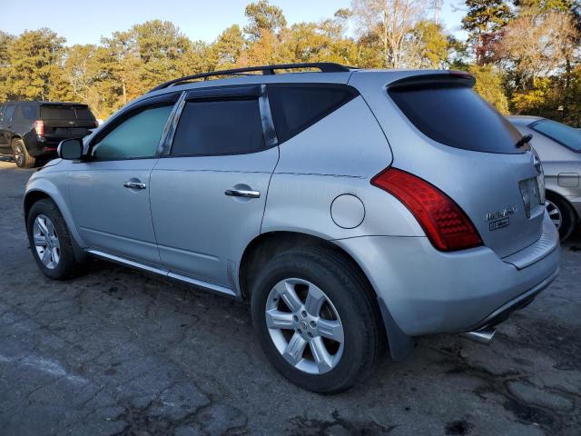 JN8AZ08W76W517101 - 2006 NISSAN MURANO SL SILVER photo 2