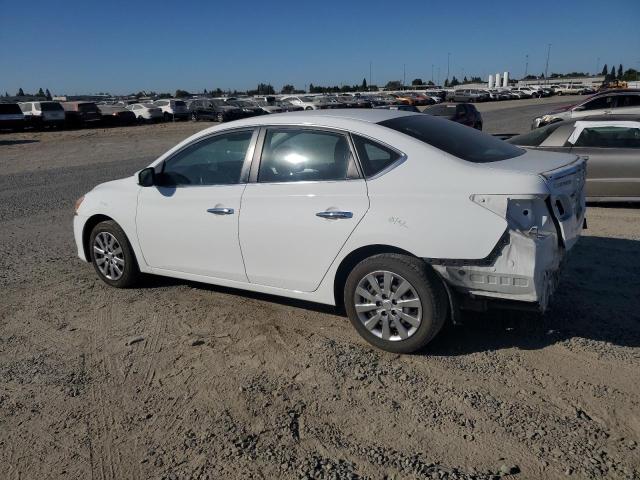 3N1AB7AP6FY326552 - 2015 NISSAN SENTRA S WHITE photo 2