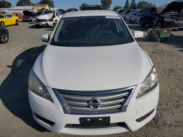 3N1AB7AP6FY326552 - 2015 NISSAN SENTRA S WHITE photo 5