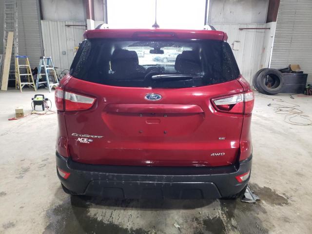 MAJ6P1UL1JC191224 - 2018 FORD ECOSPORT SE BURGUNDY photo 6