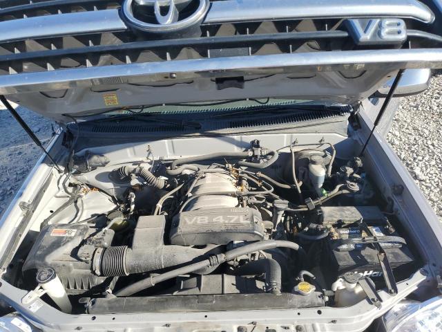 5TBBT44142S267791 - 2002 TOYOTA TUNDRA ACCESS CAB ნაცრისფერი ფოტო 11