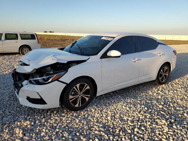 3N1AB8CV2NY248223 - 2022 NISSAN SENTRA SV WHITE photo 1