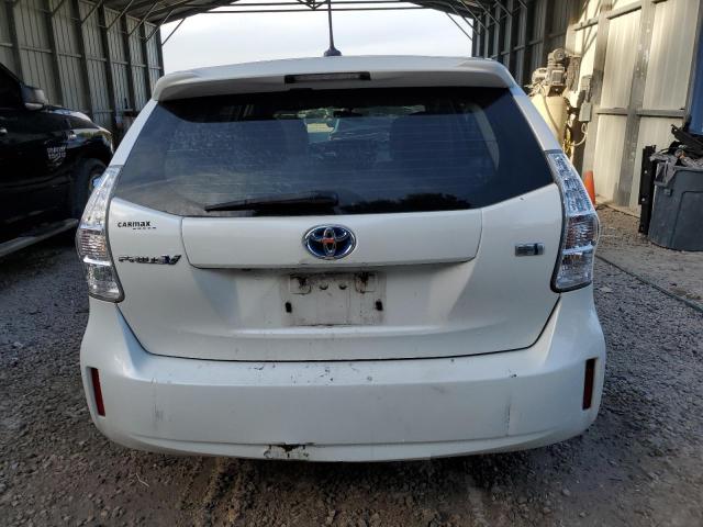 JTDZN3EU0C3021097 - 2012 TOYOTA PRIUS V WHITE photo 6