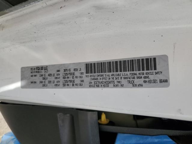 3C6TRVAG1HE534775 - 2017 RAM PROMASTER 1500 STANDARD WHITE photo 13