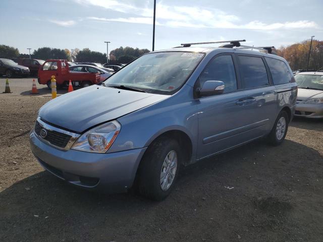 KNDMG4C74C6434680 - 2012 KIA SEDONA LX BLUE photo 1