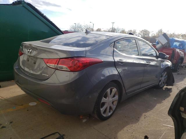 5NPDH4AE1CH090813 - 2012 HYUNDAI ELANTRA GLS GRAY photo 3