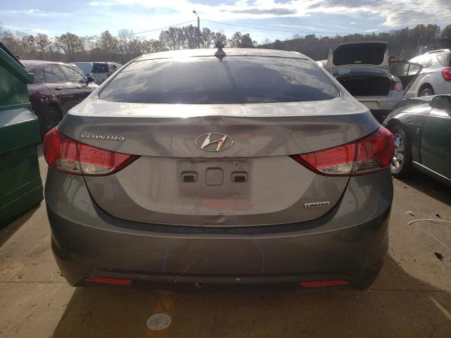 5NPDH4AE1CH090813 - 2012 HYUNDAI ELANTRA GLS GRAY photo 6