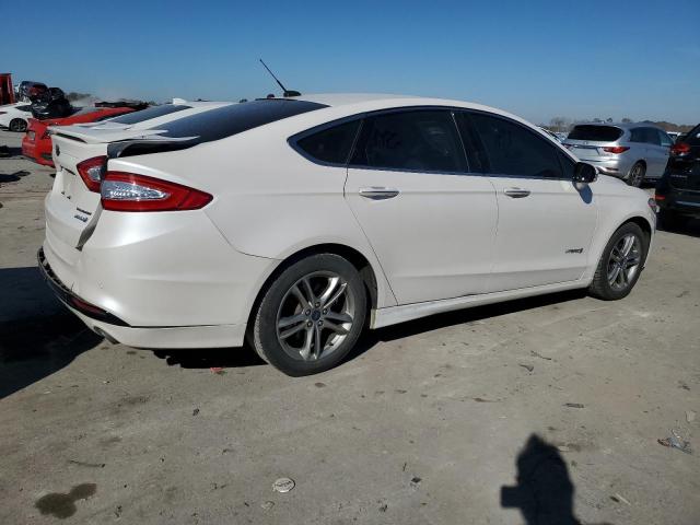 3FA6P0RU3FR189043 - 2015 FORD FUSION TITANIUM HEV WHITE photo 3