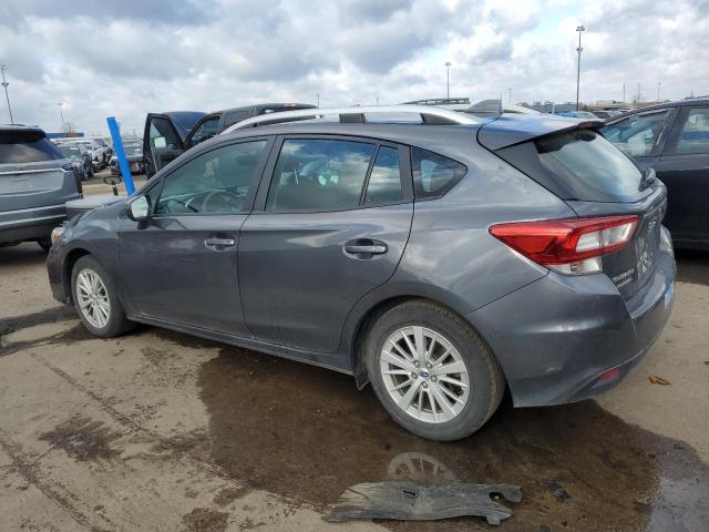 4S3GTAD68J3718020 - 2018 SUBARU IMPREZA PREMIUM PLUS GRAY photo 2