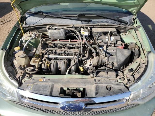 1FAHP35N68W250877 - 2008 FORD FOCUS SE GREEN photo 11