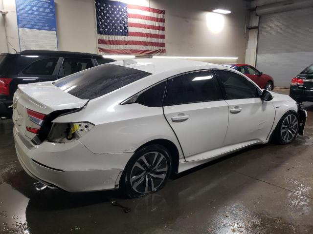 1HGCV3F15KA009291 - 2019 HONDA ACCORD HYBRID WHITE photo 3