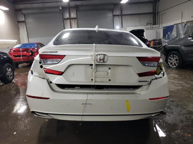 1HGCV3F15KA009291 - 2019 HONDA ACCORD HYBRID WHITE photo 6