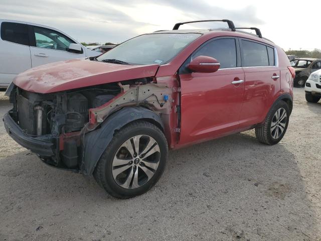 KNDPC3A2XD7419137 - 2013 KIA SPORTAGE EX RED photo 1