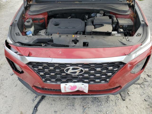 5NMS53AD8KH042139 - 2019 HYUNDAI SANTA FE LIMITED RED photo 12