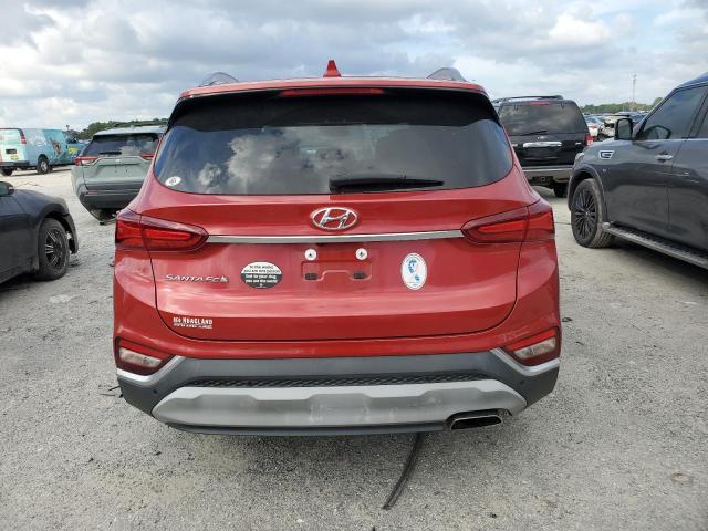 5NMS53AD8KH042139 - 2019 HYUNDAI SANTA FE LIMITED RED photo 6