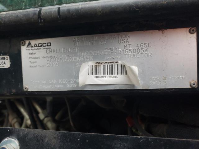 CH65DPKB165005 - 2019 TRAC TRACTOR YELLOW photo 10