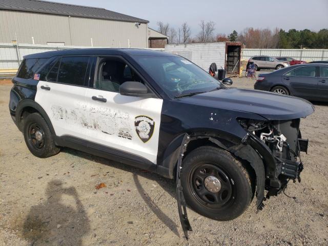 1FM5K8AB8MGA17880 - 2021 FORD EXPLORER POLICE INTERCEPTOR TWO TONE photo 4