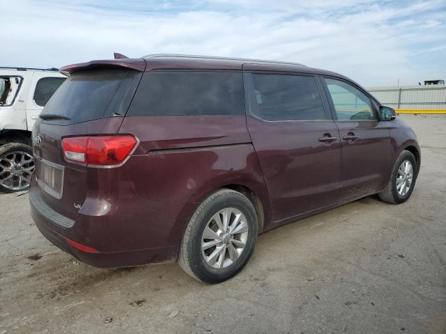 KNDMB5C13H6320158 - 2017 KIA SEDONA LX BURGUNDY photo 3