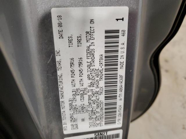 5TFSX5EN2JX063387 - 2018 TOYOTA TACOMA ACCESS CAB SILVER photo 12