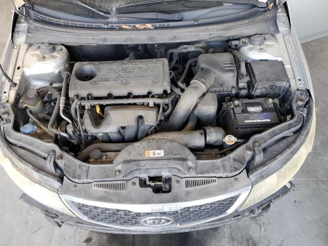 KNAFU4A23D5711106 - 2013 KIA FORTE EX SILVER photo 11