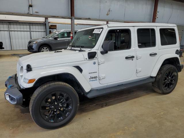 1C4JJXP68MW757591 - 2021 JEEP WRANGLER U SAHARA 4XE WHITE photo 1