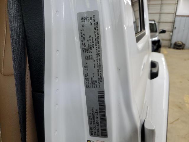 1C4JJXP68MW757591 - 2021 JEEP WRANGLER U SAHARA 4XE WHITE photo 13