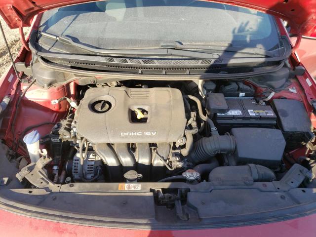 3KPFL4A75HE137040 - 2017 KIA FORTE LX RED photo 11