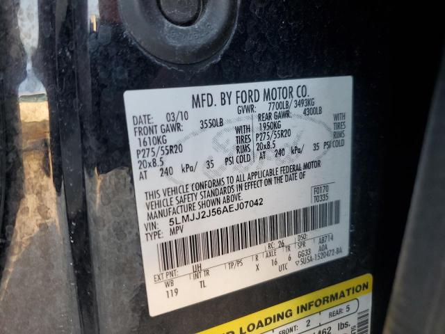 5LMJJ2J56AEJ07042 - 2010 LINCOLN NAVIGATOR შავი ფოტო 13