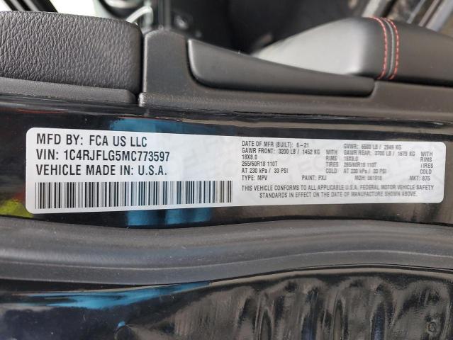 1C4RJFLG5MC773597 - 2021 JEEP GRAND CHER TRAILHAWK 黑色 照片 13