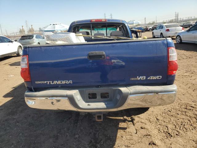 5TBBT44156S475345 - 2006 TOYOTA TUNDRA ACCESS CAB SR5 BLUE photo 6