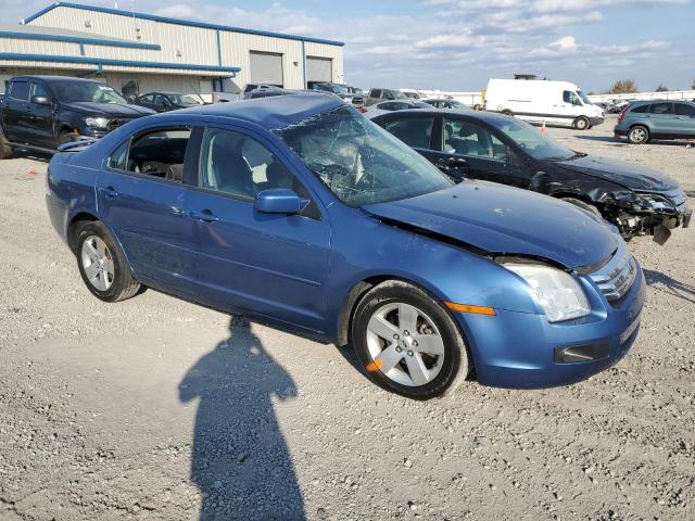 3FAHP07Z99R181735 - 2009 FORD FUSION SE BLUE photo 4