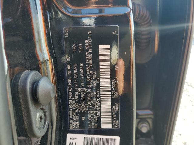 5TDGZRAH6MS516783 - 2021 TOYOTA HIGHLANDER XLE BLACK photo 13