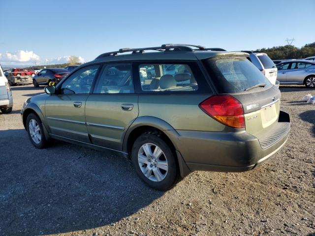 4S4BP62C257323863 - 2005 SUBARU LEGACY OUTBACK 2.5I LIMITED GREEN photo 2