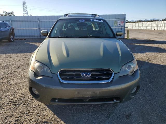 4S4BP62C257323863 - 2005 SUBARU LEGACY OUTBACK 2.5I LIMITED GREEN photo 5