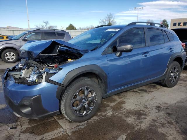 JF2GTHSC4NH251478 - 2022 SUBARU CROSSTREK SPORT BLUE photo 1