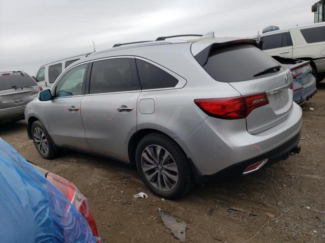 5FRYD4H4XEB046481 - 2014 ACURA MDX TECHNOLOGY SILVER photo 2