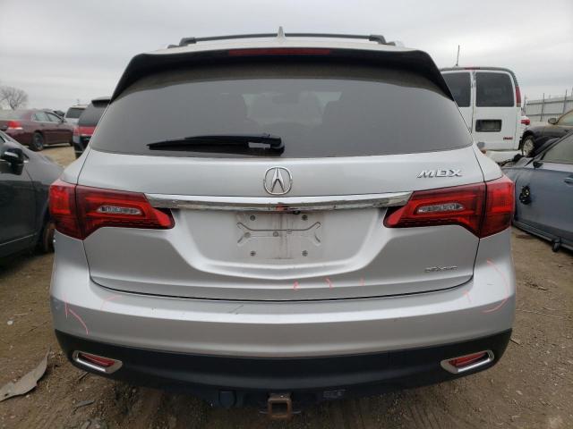 5FRYD4H4XEB046481 - 2014 ACURA MDX TECHNOLOGY SILVER photo 6