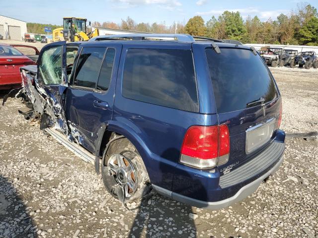 5LMEU88HX4ZJ16058 - 2004 LINCOLN AVIATOR BLUE photo 3