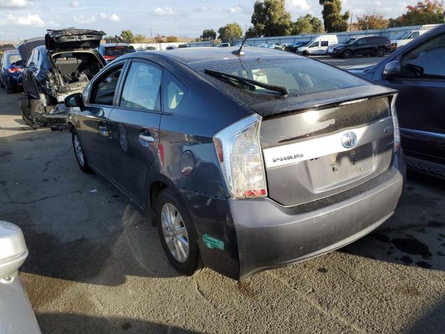 JTDKN3DP0E3061339 - 2014 TOYOTA PRIUS PLUG CHARCOAL photo 2