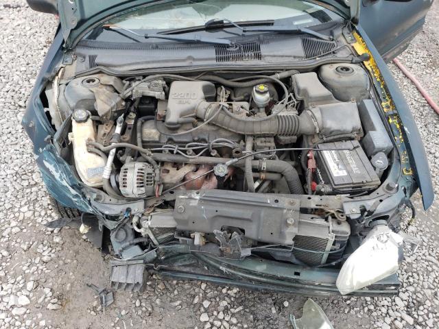 1G1JC524027459797 - 2002 CHEVROLET CAVALIER BASE GREEN photo 11