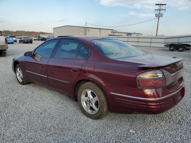 1G2HX54K9Y4221757 - 2000 PONTIAC BONNEVILLE SE BURGUNDY photo 2