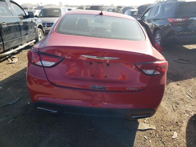 1C3CCCBG0GN147646 - 2016 CHRYSLER 200 S RED photo 6